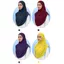 BRABRAAA Instant Hijab, Double Chin Undercap Vải Mềm Áo Chui Đầu Hijab, Thiết Kế Drap Dài Chiều Dài Toàn Bộ Bao Phủ Đầu Nữ