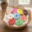 THEGIRL8B Donut Bánh Mì Bóp Đồ Chơi, Bánh rán PU nhân tạo mềm Đồ chơi phục hồi chậm, Đồ chơi mới lạ Phục hồi chậm Thực phẩm giả Bánh rán mềm Đồ chơi Squishy Đạo cụ chụp ảnh