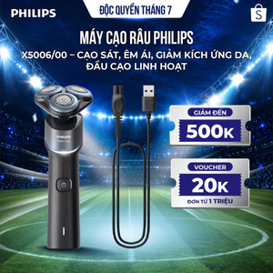Máy cạo râu Philips X5006/00 – Cạo sát, êm ái, giảm kích ứng da, đầu cạo linh hoạt