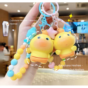 Capybara Lulu Sang Trọng Búp Bê Móc Khóa Dễ Thương Tinh Tế Túi Mặt Dây Chuyền Trang Sức Nhỏ Ngày Lễ Móc Chìa Khóa Dành Cho Nữ Ba Lô Trang Trí Phụ Kiện