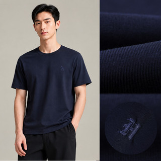 [Hỏa Tốc_4H]  Áo Thun Nam Tay Ngắn HLA Basic Trơn – Logo Thêu Nổi, Thoáng Mát Giữ Form
