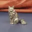 Maine Coon Trang trí máy tính để bàn bằng đồng thau cao cấp Tượng động vật mèo nhỏ Tượng nhỏ để trang trí nội thất Quà tặng Giáng sinh cho chủ mèo [VN]