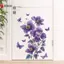 Hoa Tím Bướm Treo Tường Phòng Khách Phòng Ngủ Túi Trang Trí Bức Tranh Tường Tự Dính Đề Can Treo Tường VN