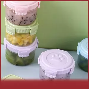 Cá tuyết nhỏ chai nước sốt nhựa gia vị container cho salad Bento BBQ Ngoài Trời xách tay