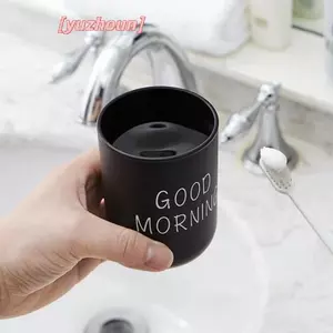 1 Cốc Rửa Miệng Sáng Tạo Di Động Nhựa Nhà Khách Sạn Bàn Chải Đánh Răng Phòng Tắm