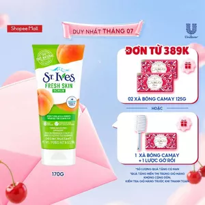 Sữa rửa mặt tẩy tế bào chết tươi mát St.ives chiết xuất Trái Mơ 170g