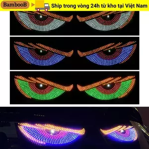 Đèn mắt quỷ năng động BAMBOOB, Đèn mắt quỷ xe tải linh hoạt đa chế độ, Trang trí xe hơi bảng điểm ảnh USB sáng tạo