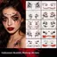 WEETW Halloween Face Tattoo Sticker, Spider Web Pumpkin Halloween Face Hình xăm tạm thời, Tàn nhang Mặt Đề can DIY Thực tế Tiện lợi Body Art Scar Dán trang điểm cho trẻ em