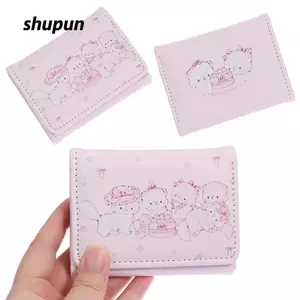 Ví Đựng Tiền Xu SHUPUN, Ví Ngắn In Hình Mèo Kawaii Đa Năng, Da PU Di Động Có Thể Gập Lại Màu Hồng Đựng Thẻ Tín Dụng Nữ Cô Gái Du Lịch