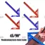 JUIC Woodworking Circle Center Scribe, Scribe Trung tâm nhôm di động, Bền 45 / 90° Dụng cụ đo gỗ thước thợ mộc