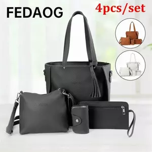 FEDAOG 4 Cái / bộ Ví Ví Nữ Bé Gái Túi Đeo Ngang Di Động Dung Tích Cao