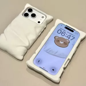 Vỏ điện thoại gối xếp li có sẵn Thích hợp cho iPhone17promax Sáng tạo ba chiều Thích hợp cho vỏ mềm iPhone16pro Bao gồm tất cả chống va chạm Chống sốc