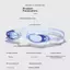 TMOY 1 Kính Lặn Silicon Chống Sương Mù Chống Thấm Nước HD Nam Nữ Cho Bể Bơi Và Đi Biển Phiêu Lưu TMOY