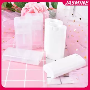 JASMINE 10 chiếc 20ml nhựa rỗng hình bầu dục son dưỡng môi ống hộp đựng son môi ống JASMINE