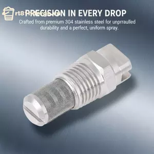 Vòi phun quạt phẳng GE 304 HVV-L 2 chiếc Tiêu thụ nước thấp Thép không gỉ cho máy rửa xe Máy tạo độ ẩm phun sương Xưởng làm sạch VN
