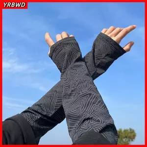 Tay áo băng YRBWD, Tay áo bảo vệ chống tia cực tím quấn cổ, Vỏ cánh tay rộng bằng lụa băng hữu ích mùa hè