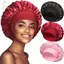GIL Nữ Bonnet, Mũ Ban Nhạc Co Giãn Ngủ Bonnets, Mũ Lụa Satin Thời Trang Chăm Sóc Tóc
