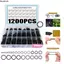 LACYESUK 1200 CÁI Bộ vòng chữ O điều hòa không khí, Vòng chữ O cao su bảo trì bền bỉ, Cao su Nitrile Vòng cao su niêm phong loại chữ O chịu mài mòn áp suất cao Máy rửa áp suất vòng cao