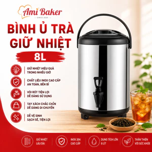 Bình Ủ Trà 8L - Chất Liệu Cao Cấp, An Toàn Và Bền Bỉ