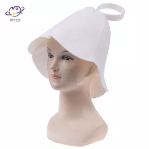 HFTOY Nỉ Bảo Vệ Đầu Tắm Chống Nhiệt Kích Thước Phong Cách Nga Mũ Tắm Xông Hơi ~