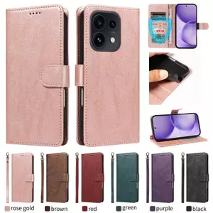 Ốp YJD Cho OPPO Reno16 Pro Reno16F Khe Cắm Thẻ Da Cổ Điển Dây Đeo Tay Chống Rơi Vỏ Điện Thoại