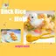 Khuôn Làm Cơm Hình Chữ Du Dễ Thương Kẹp Trẻ Em Nhựa Ngoài Trời Du Rice Mold DIY Snowball Maker Khuôn Sushi Có Tay Cầm ELWW