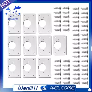 10 Chiếc Bản Lề Sửa Chữa Tấm Cho Tủ Nội Thất Ngăn Kéo Thép Không Gỉ Tấm Cửa Đế Bàn Bản Lề Cốc Sửa Chữa Ban