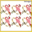 Khăn ăn nhiệt đới Trang trí khăn ăn Đồ dùng dự tiệc Hawaii Flamingos 6 chiếc khxinggao