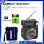 Đài FM Mini Radio Mini FM AM SW Bộ thu vô tuyến Loa tích hợp Bluetooth 5.0 Máy nghe nhạc có đèn pin LED