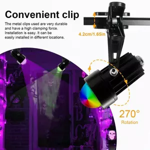 DONOVANQQ Clip RGB Light, Dây kẹp có thể điều chỉnh độ sáng Đèn LED chạy bằng USB, Thay đổi nhiều màu nhỏ gọn Đèn LED RGB tiết kiệm năng lượng nhẹ Sử dụng trang trí hàng ngày