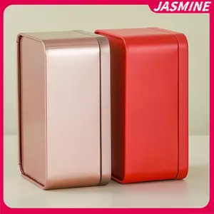 JASMINE Trà Paaging Lon Vuông Tổng Hợp Dahongpao Trà Xanh Rời Trà Paaging Hộp Thiếc Trống Lon JASMINE