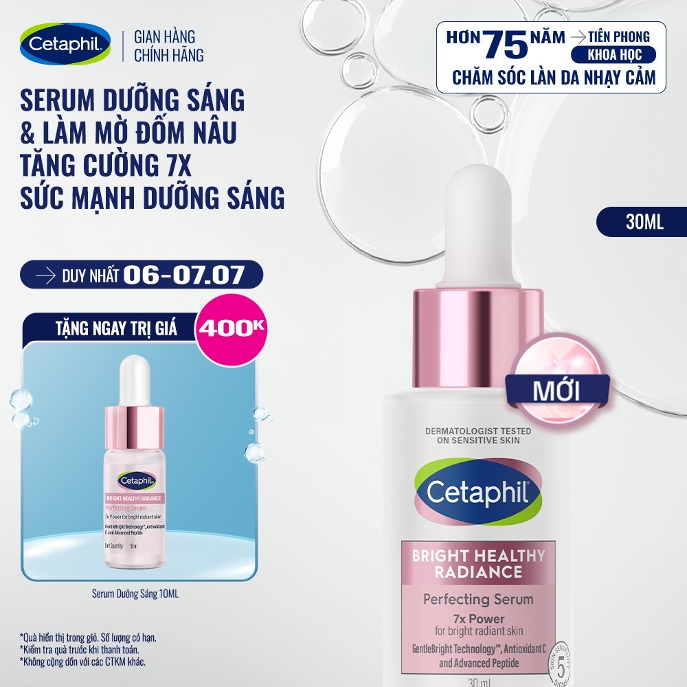 [LIVE] Serum tinh chất dưỡng sáng da và làm mờ đốm nâu Cetaphil Bright Healthy Radiance Perfecting Serum 30ml