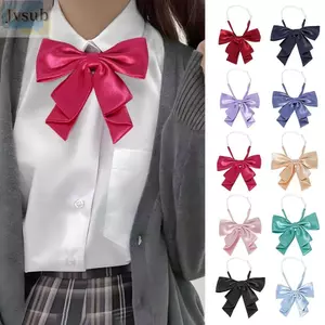JVSUB JK Ties, Đồng Phục Màu Trơn Thời Trang Thủy Thủ Phù Hợp Với Cổ Nơ, Cà Vạt Phong Cách Đại Học Thắt Nơ Cho Nữ Sinh Viên Đại Học