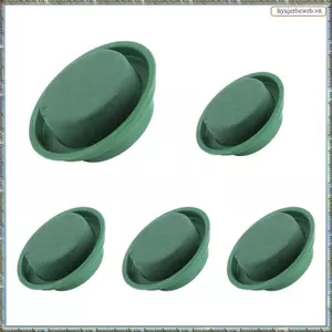 Bộ 5 Bộ Dụng Cụ Sắp Xếp Hoa DIY Tròn Xanh Bọt Hoa Ướt Có Bát, Hoa Lối Đi Đám Cưới, Trang Trí Tiệc