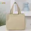 < Honeyba > Hoạt Hình Dễ Thương In Họa Tiết Canvas Túi Xách Đa Năng Nhân Viên Văn Phòng Túi Ăn Trưa Túi Tote Đẹp
