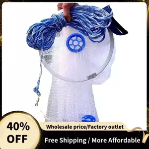 8Ft Full Spread Nylon Dây Tóc Cá Lưới Dễ Dàng Ném Câu Cá Cho Tay Đúc