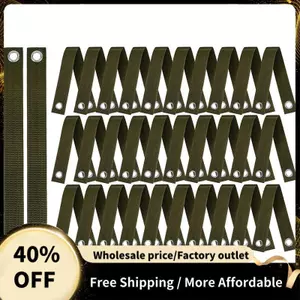 32 Chiếc Dây Cây 15,74Inch ArmyGreen Cho Staking Với Grommet Cho Staking Mới Trồng Cây Con Và Bảo Vệ Bão