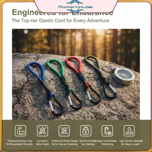 Dây buộc Paracord 5 màu có dây đeo chống rơi bằng kim loại hạng nặng để cắm trại ngoài trời Bapa Móc khóa.