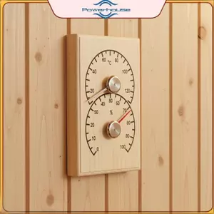 Máy đo độ ẩm phòng xông hơi POWER Phụ tùng thay thế nhiệt kế con trỏ chính xác để giám sát Spa hơi nước.