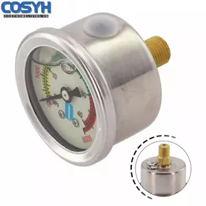 <cosyh>2inch Pool Pressure Gauge Enhance Pool Efficiency Accurate Pool Pressure Gauge