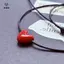 Dây bện dài thời trang cổ điển Mặt dây chuyền trái tim Nelace cho nữ Niche Trang sức Choker tối giản Quà tặng ngày lễ tình nhân [Mina]
