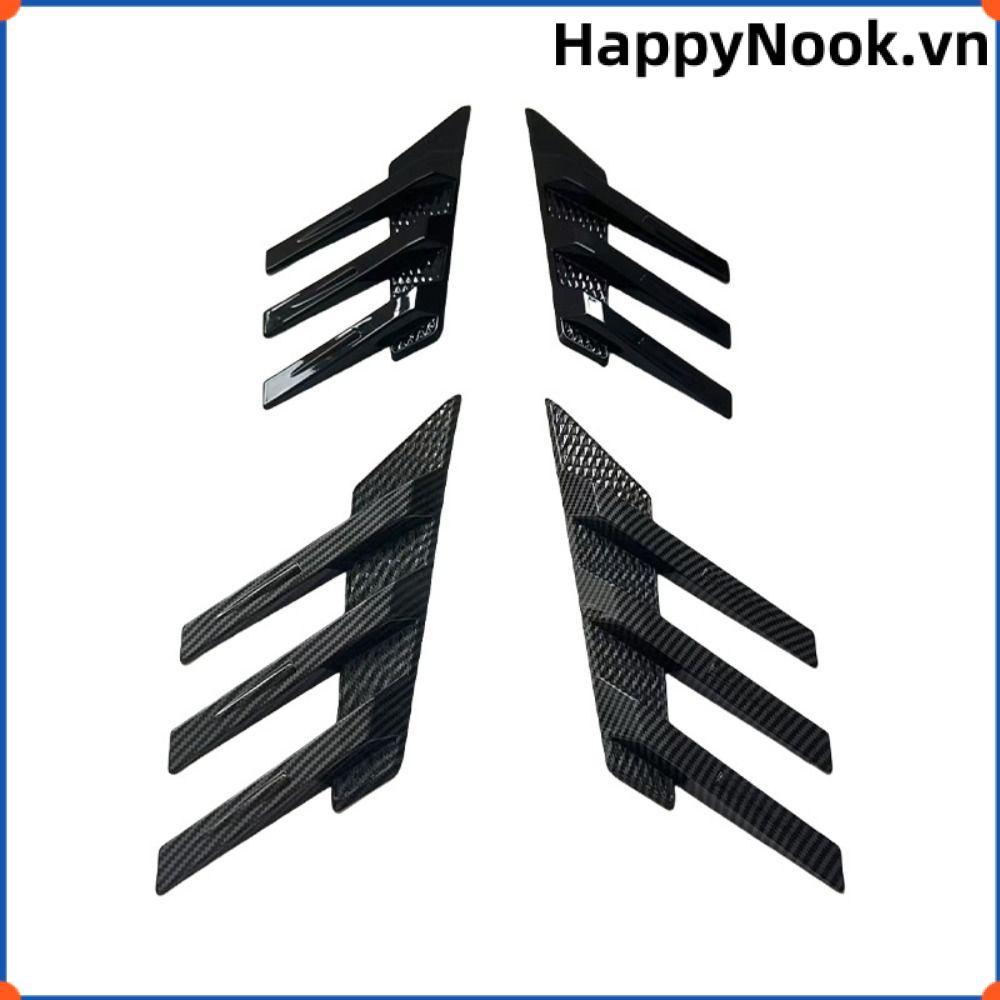 HAPPYNOOK Splitter, Phụ kiện cánh sau Lỗ thông hơi bên Trang trí ô tô Cánh lướt gió phía sau, Chất lượng cao Trang trí bên ngoài Bền Air Wing Cover Viền đa năng