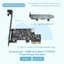 Thẻ mở rộng chữ A PCI-E 1X sang USB 3.2 GEN1 5Gbps Type-E, Giao diện Type-C phía trước cho máy tính để bàn (ASM1042A)