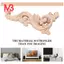 Gỗ Khắc Decal Góc Onlay Đính Trang Trí Tường Cửa 12 * 6cm Không Sơn