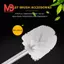 Phụ kiện phòng tắm dự phòng thay thế Bàn chải làm sạch nhà vệ sinh bằng nhựa trơn Giá đỡ đầu màu trắng (2x Đầu trắng)