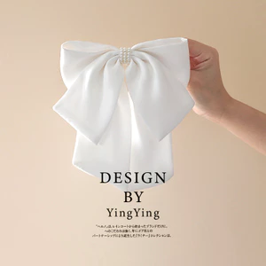 Sáng Kim Cương Nơ Tóc Phụ Kiện Tóc Đầu Sau Kẹp Mũ Đội Đầu Mùa Xuân Kẹp QOYT