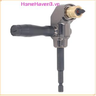 Máy khoan góc phải HOMEHAVEN, Bộ chuyển đổi máy khoan 90 độ tự khóa, Tay cầm ABS có thể tháo rời 1 / 4 "Tua vít tác động chuôi lục giác Mở rộng góc khoan