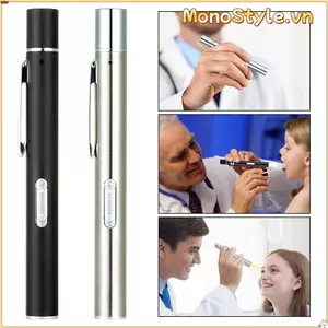 MONOSTYLE Đèn pin điều dưỡng Mini Nguồn sáng kép Kẹp thép không gỉ Đèn pin Led