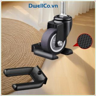 Nút chặn bánh xe ghế văn phòng DWELLCO, Chân đồ nội thất chống mài mòn bằng cao su Tấm lót chống trượt, Ghế chống rung bền bỉ Bàn chân lăn