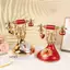 XUAN Retro Điện Thoại Đồ trang trí Báo Động Clo Sáng Tạo Đồng Hồ Để Bàn Trang Trí Cho Phòng Gia Đình Đầu Giường Trang Trí Bàn VN